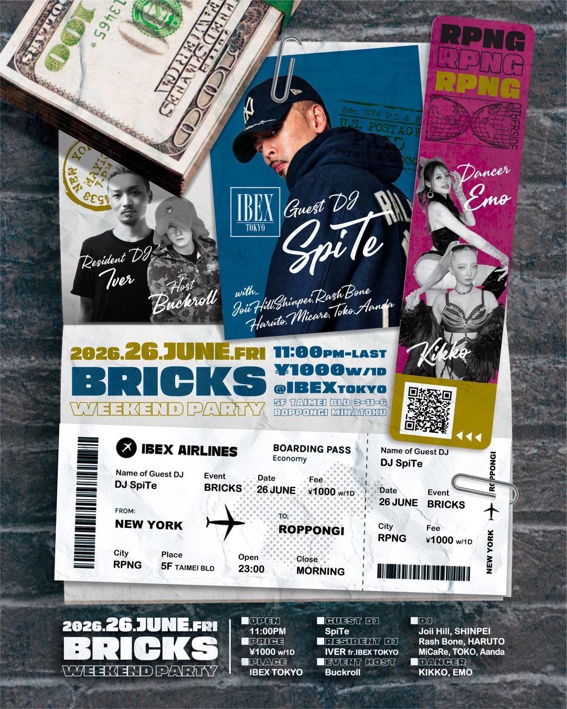 BRICKS WEEKEND PARTY