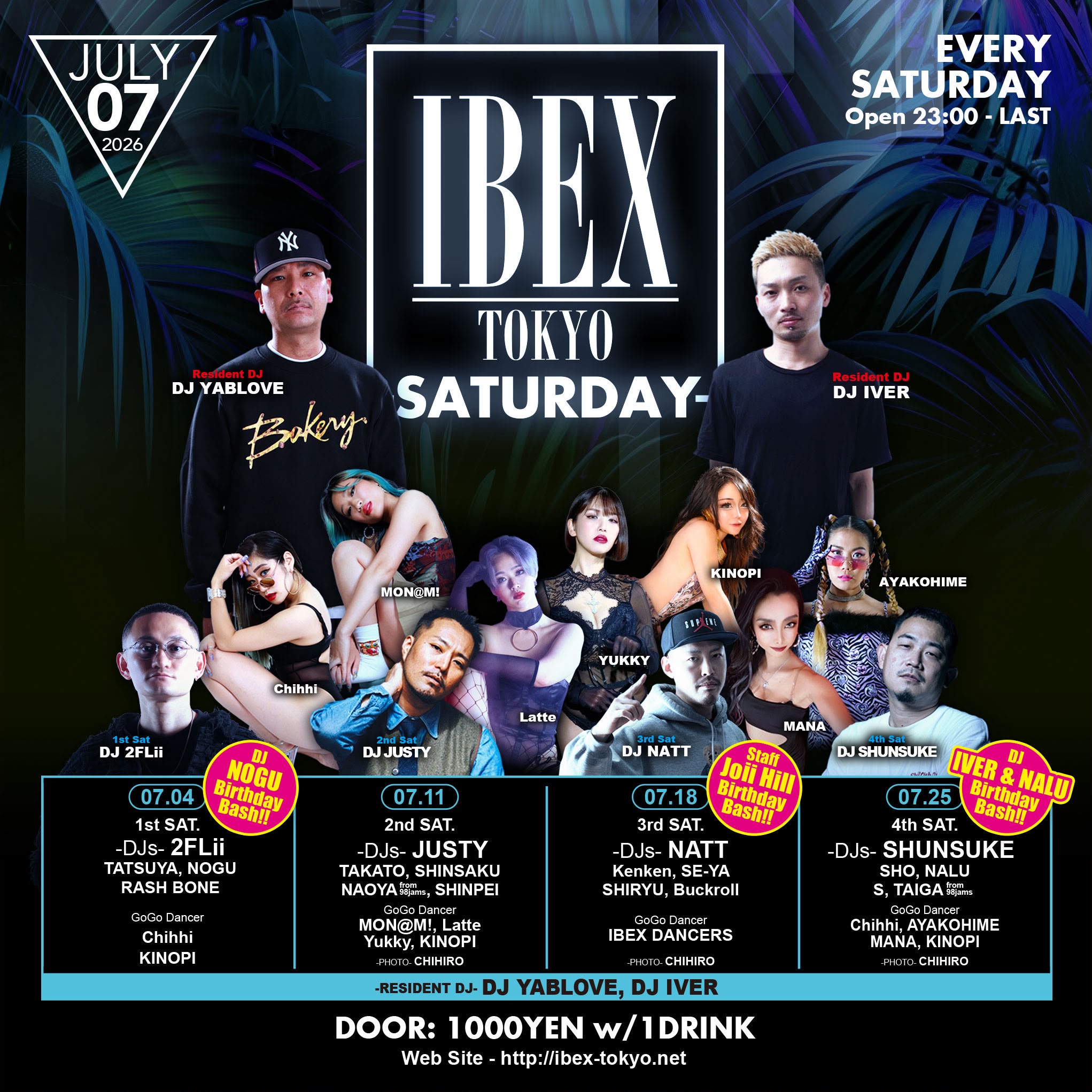 IBEX TOKYO SATURDAY
