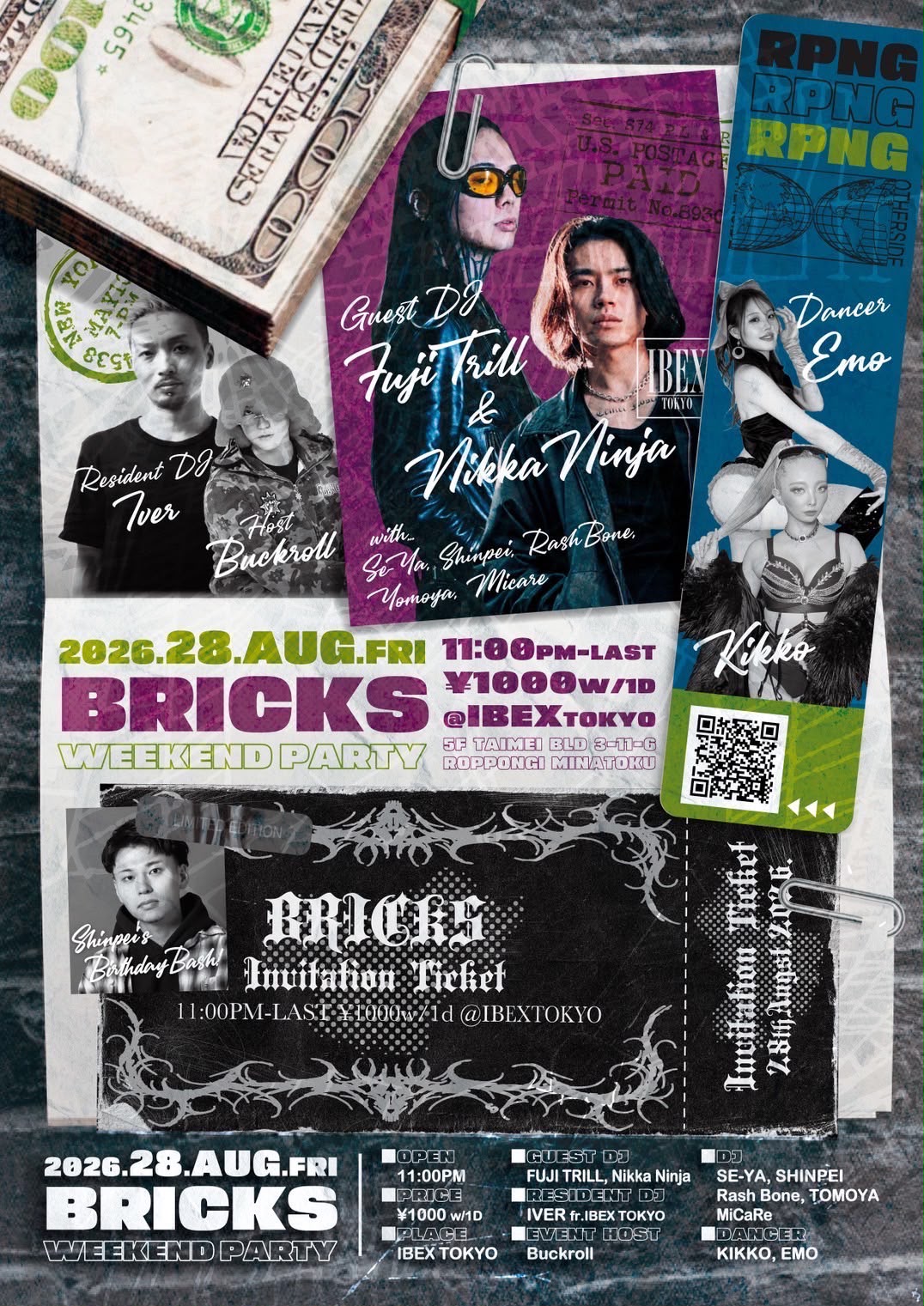BRICKS Weekend Party featuring Fuji Trill & Nikka Ninja