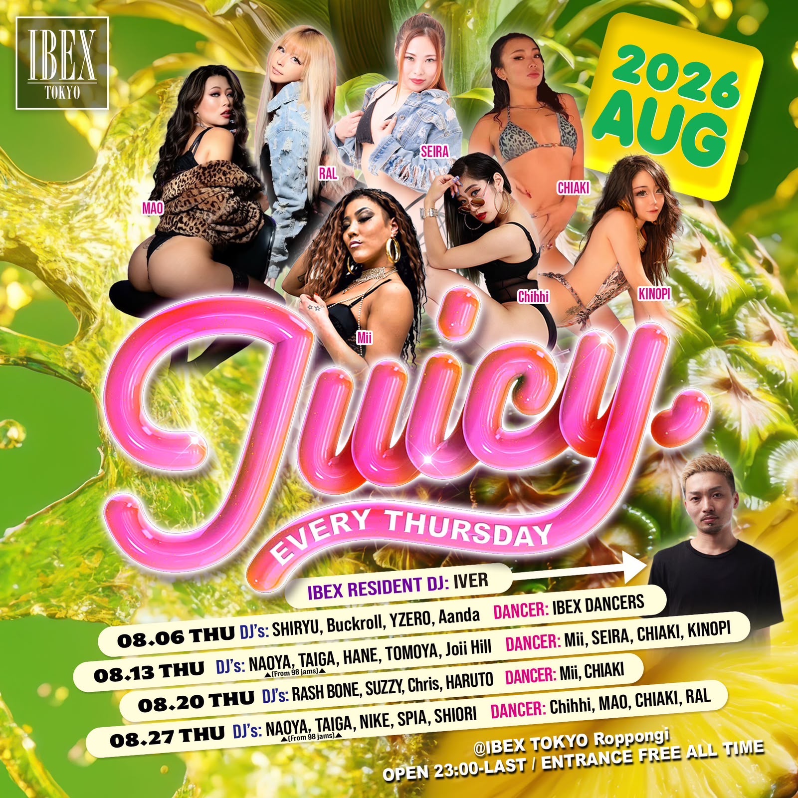 IBEX TOKYO THURSDAY: Juicy